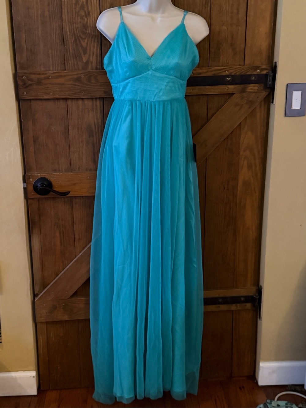 Lulus pleaded Spaghetti-Strap Maxi Dress brand new with tags